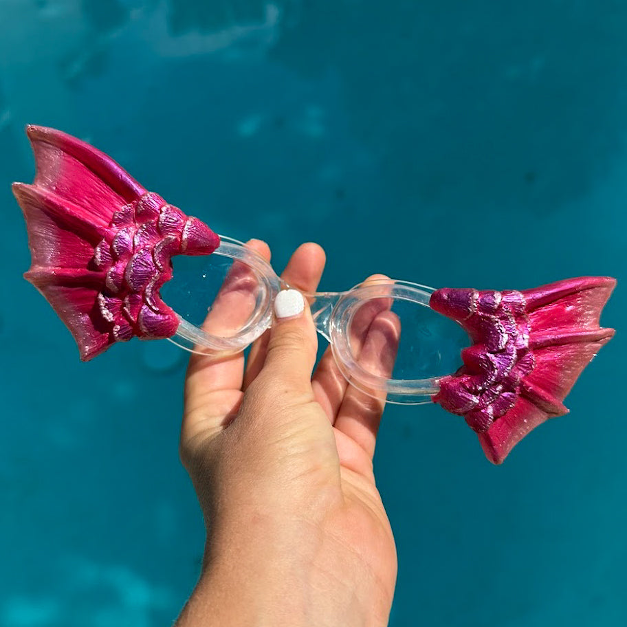 Premade ~ Scaled Rose Petal Silicone GogGIlls
