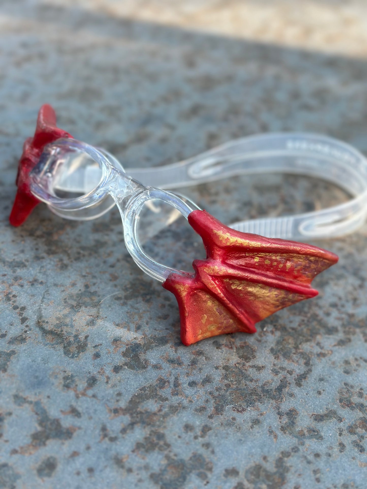 Premade ~ Red Gold Silicone GogGIlls