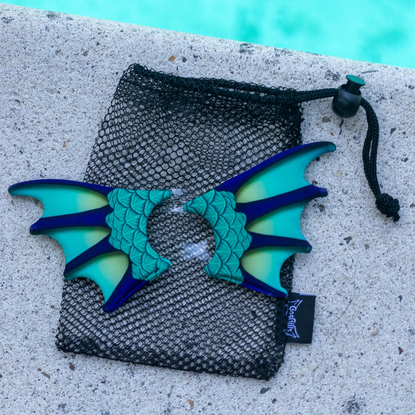 Aquamarine Goggle Fins